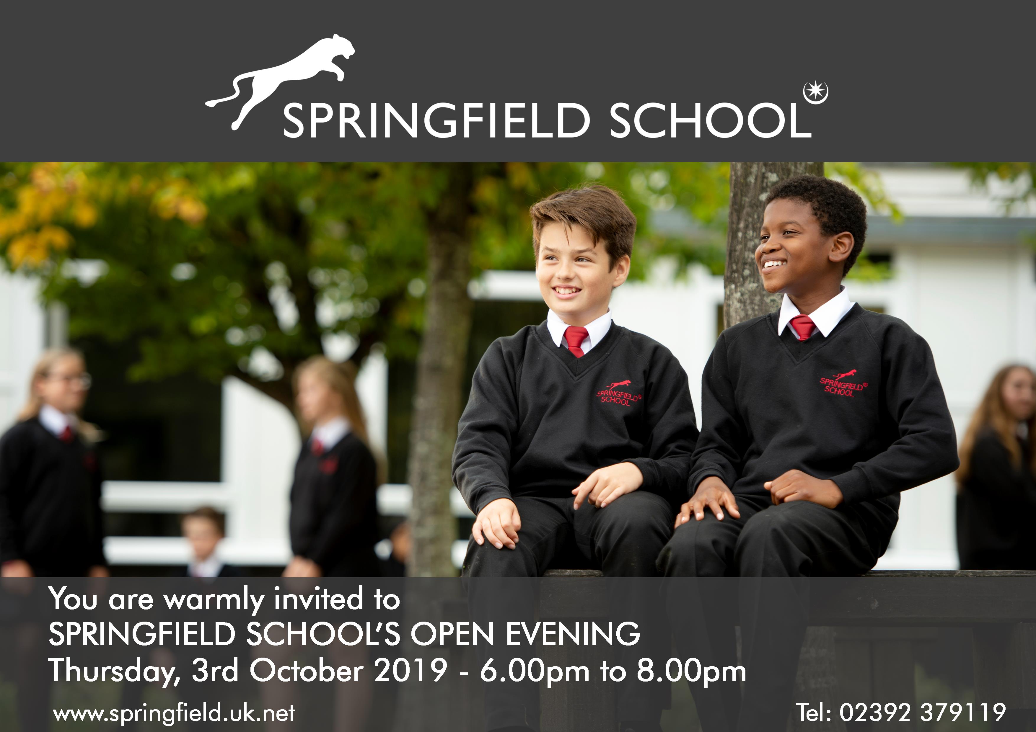 Open Evening Official Invite